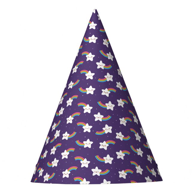 Rainbow Stars Party Hat (Front)