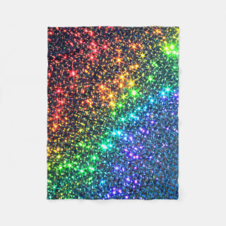 Rainbow Stars Party iPhone Wallet Case Fleece Blanket