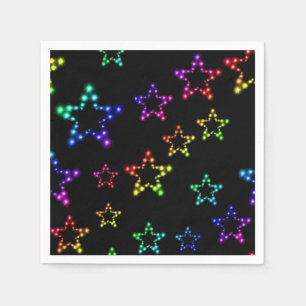 Rainbow Stars Pattern Napkins