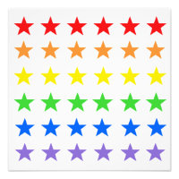 Rainbow stars  