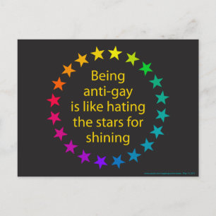Rainbow Stars Postcard