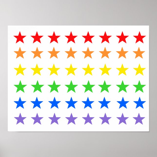 Rainbow stars poster (Front)