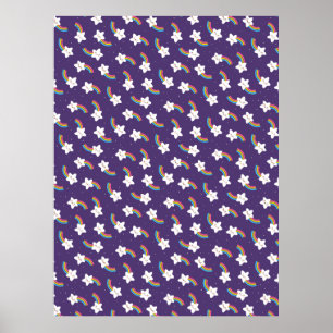 Rainbow Stars Poster