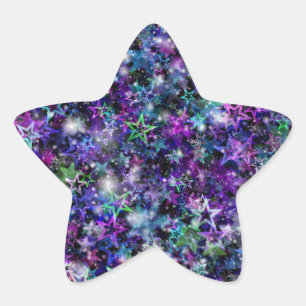 rainbow stars stickers