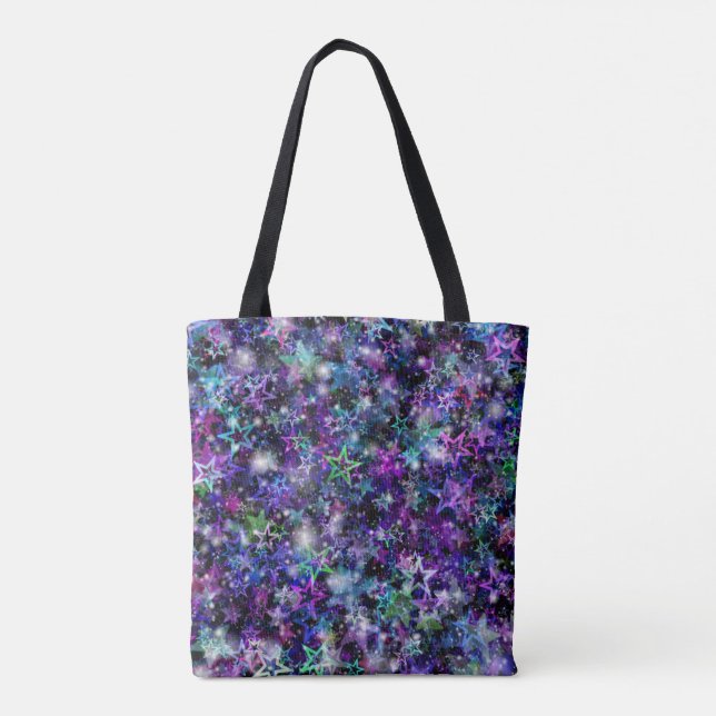 rainbow stars tote bag (Back)