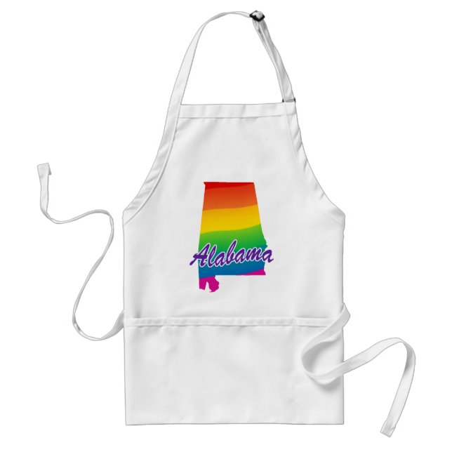 Rainbow State Of Alabama Standard Apron (Front)