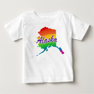 Rainbow State Of Alaska Baby T-Shirt