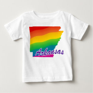 Rainbow State Of Arkansas Baby T-Shirt