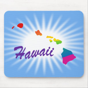 Rainbow State Of Hawaii Mouse Mat