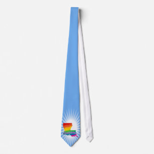 Rainbow State Of Louisiana Tie
