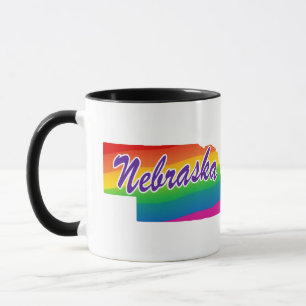 Rainbow State Of Nebraska Mug