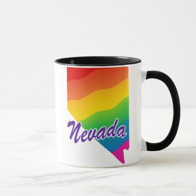 Rainbow State Of Nevada Mug (Right)