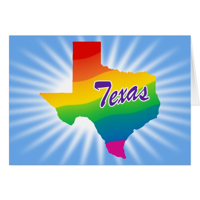 Rainbow State Of Texas (Front Horizontal)