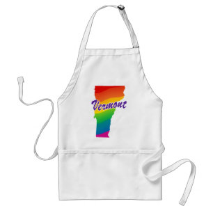 Rainbow State Of Vermont Standard Apron