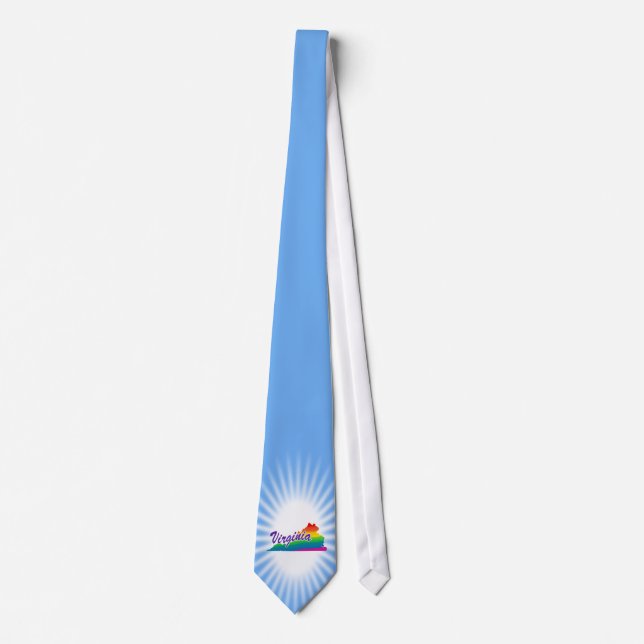 Rainbow State Of Virginia Tie (Front)
