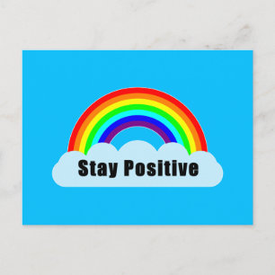 RAINBOW - Stay Positive Postcard