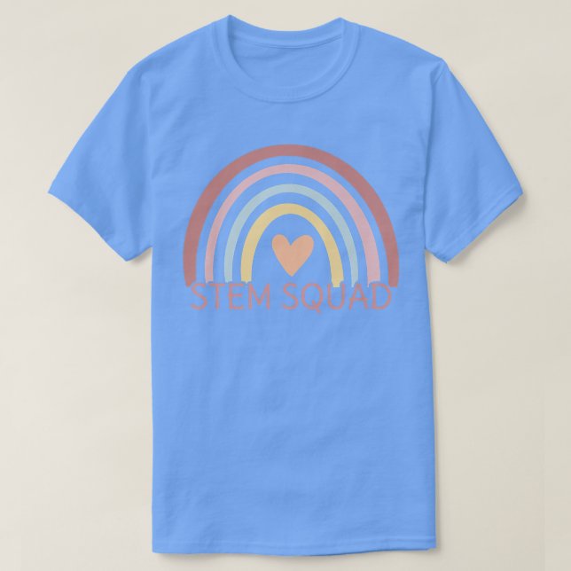 Rainbow STEM Science Technology Engineering Math T T-Shirt (Design Front)