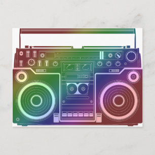 Rainbow Stereo Postcard