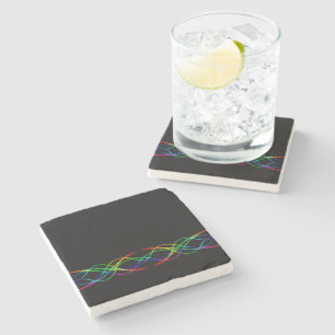 Rainbow Stone Coaster