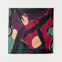 Rainbow Streaks: Abstract Acrylic Texture