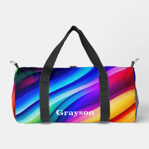 Rainbow Streaks Duffle Bag