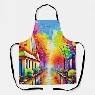 Rainbow Street: Vivid Town Apron
