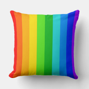 Rainbow Stripe Pattern #2 Cushion