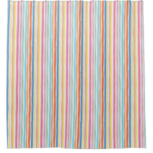 Rainbow Stripe Shower Curtain