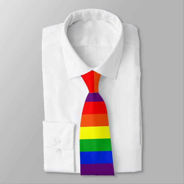 Rainbow stripe tie (Tied)