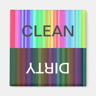Rainbow Striped Clean/Dirty Magnet