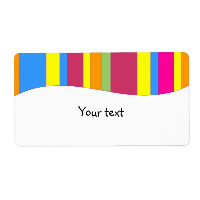 Rainbow striped design (Front)