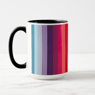 Rainbow Striped Multicolored Mug