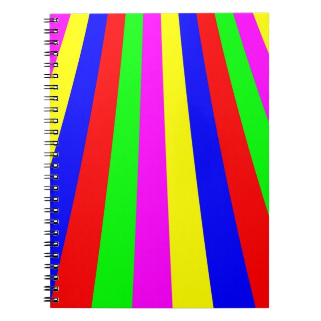 Rainbow Striped Notebook (Front)