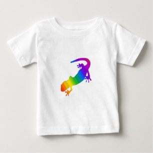 Rainbow Striped Salamander Baby T-Shirt