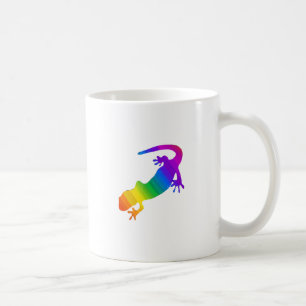 Rainbow Striped Salamander Coffee Mug