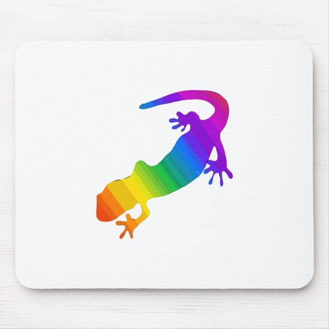 Rainbow Striped Salamander Mouse Mat (Front)