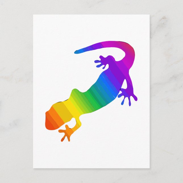 Rainbow Striped Salamander Postcard (Front)