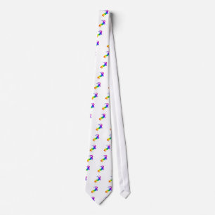 Rainbow Striped Salamander Tie