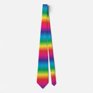 Rainbow Striped Tie