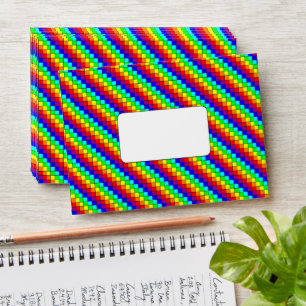 Rainbow Stripes - A6 Envelope