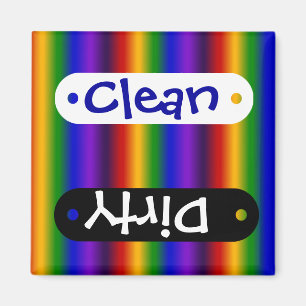 Rainbow Stripes Abstract Blur Colourful Gifts Magnet