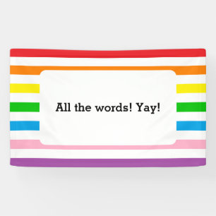 Rainbow Stripes! Banner