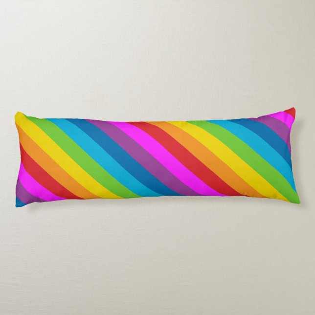 Rainbow Stripes Body Cushion (Back)