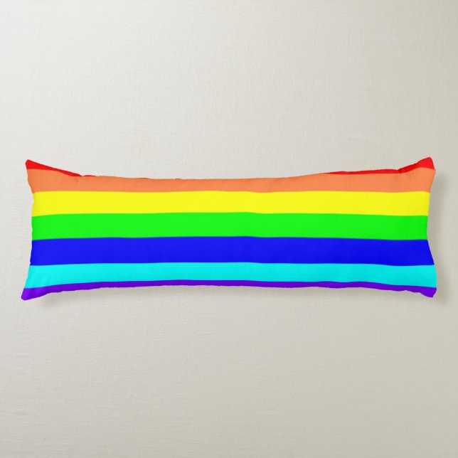 Rainbow Stripes Body Cushion (Front)
