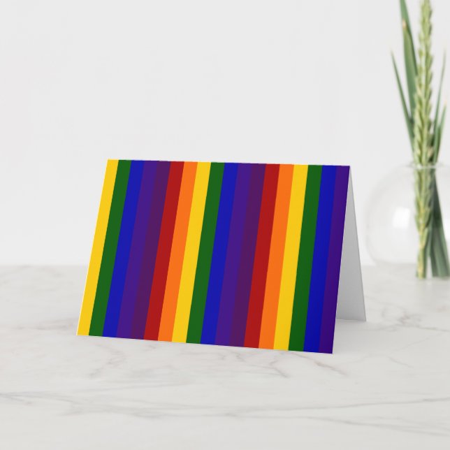 Rainbow Stripes Card (Front)