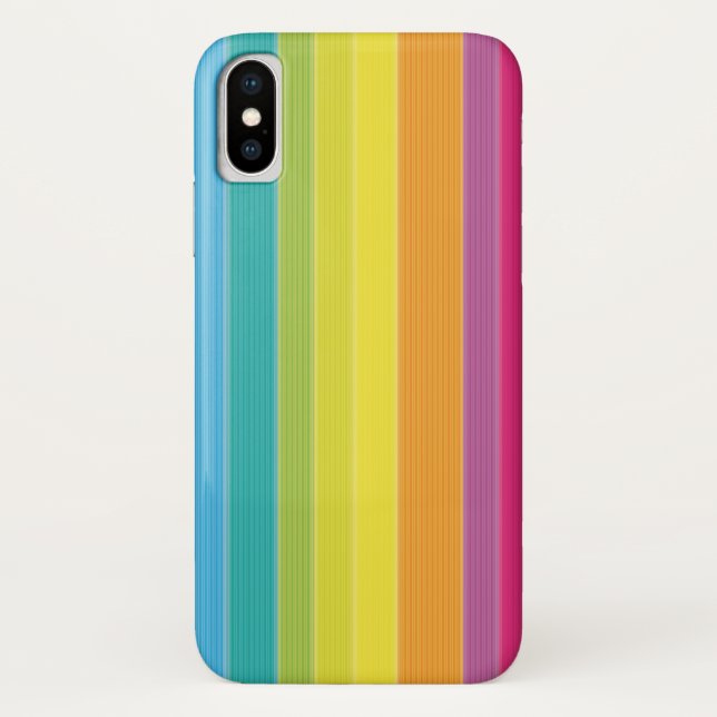 Rainbow Stripes Case-Mate iPhone Case (Back)