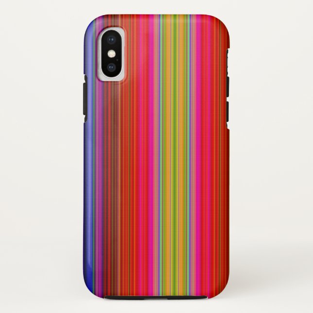 Rainbow Stripes Case-Mate iPhone Case (Back)
