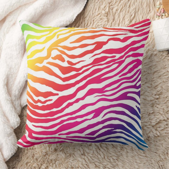 Rainbow Stripes Cushion (Blanket)