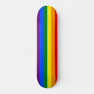 Rainbow stripes Custom Skateboard