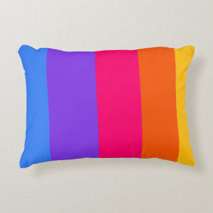 Rainbow Stripes Decorative Cushion